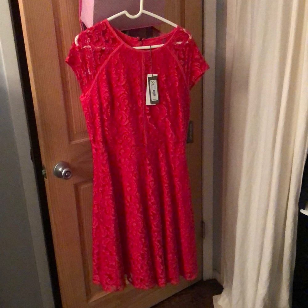 Hot pink dress by Eva Mendes for NY & CO